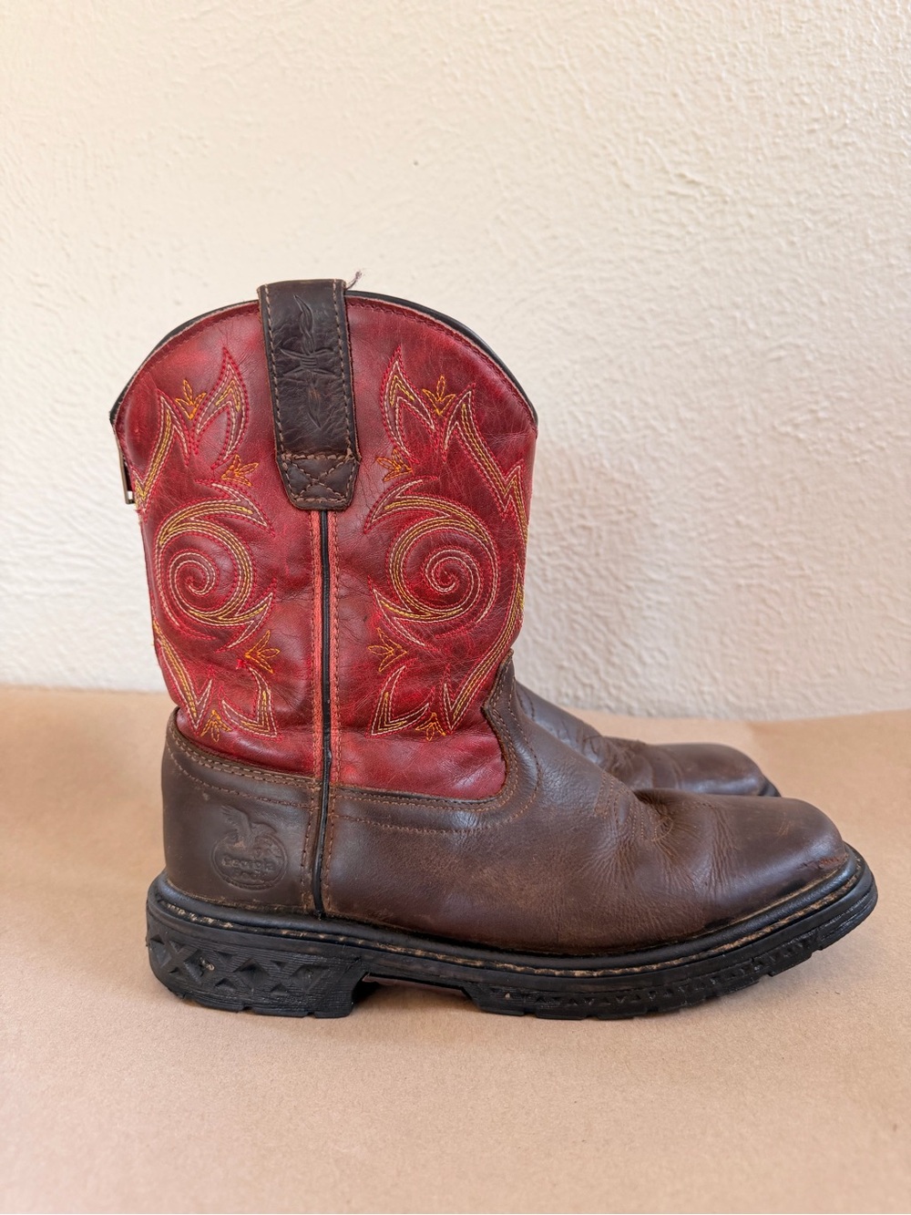 Georgia Boot 8” Carbo Tec brown/red